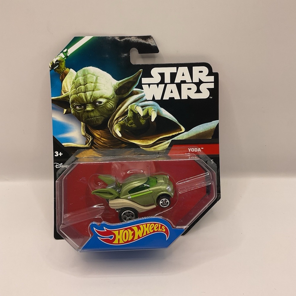 Hot Wheels New in Sealed Box NWT Disney Star Wars Character Yoda Car 1:64 Scale